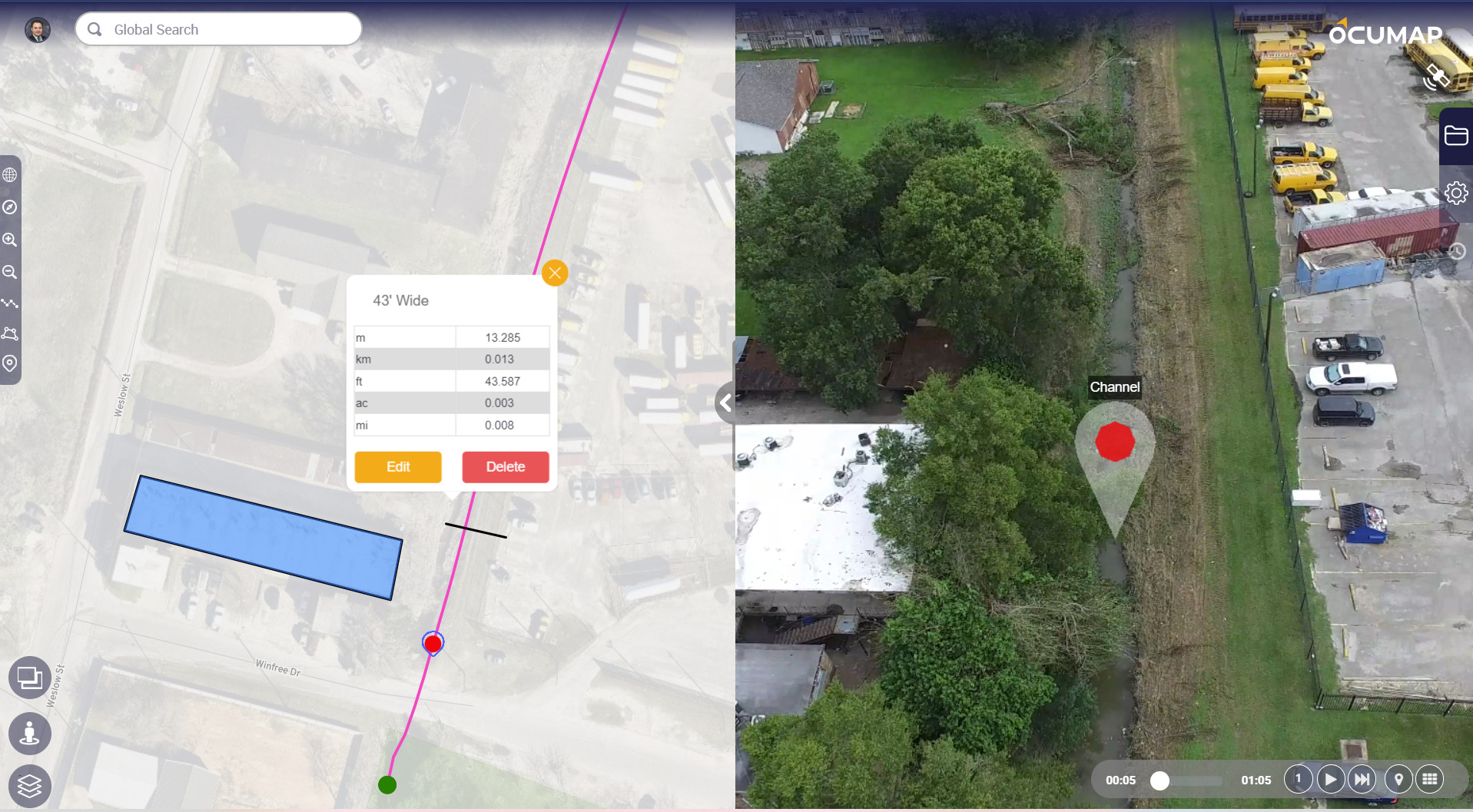 Geotag aerial video Mapping Drone video on map